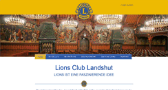 Desktop Screenshot of lionsclub-landshut.de