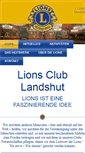 Mobile Screenshot of lionsclub-landshut.de