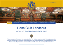 Tablet Screenshot of lionsclub-landshut.de